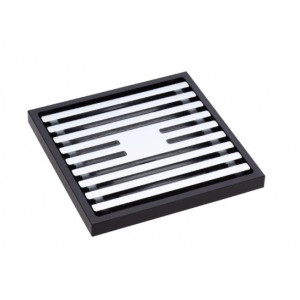 Square Slim Grate Floor Waste, 88mm Outlet